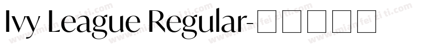 Ivy League Regular字体转换